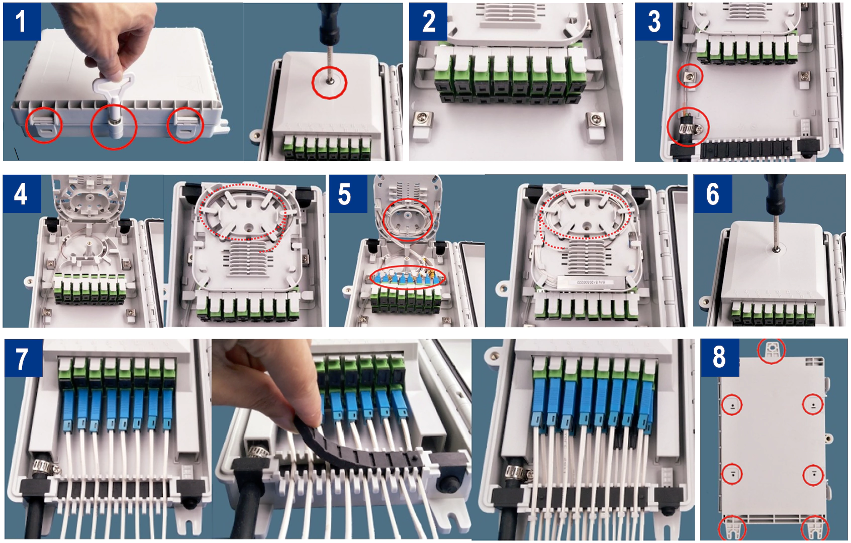 16-Port-Optical-Distribution-Box-Installation 16-Port-Optical-Distribution-Box-Installation